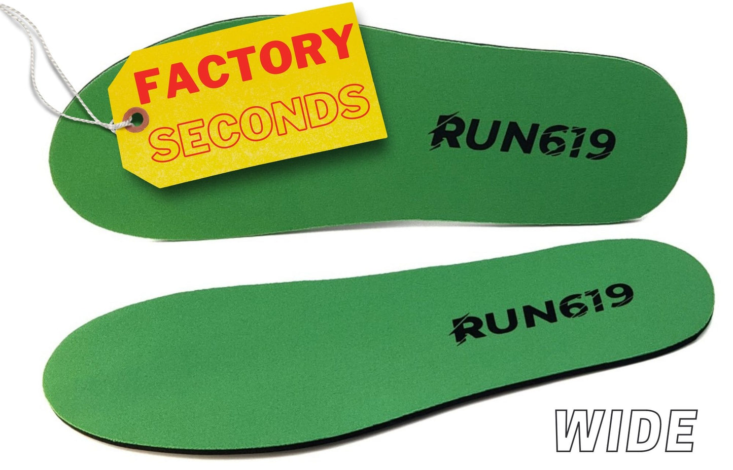 Run 619 Wide Green 3mm Factory Seconds