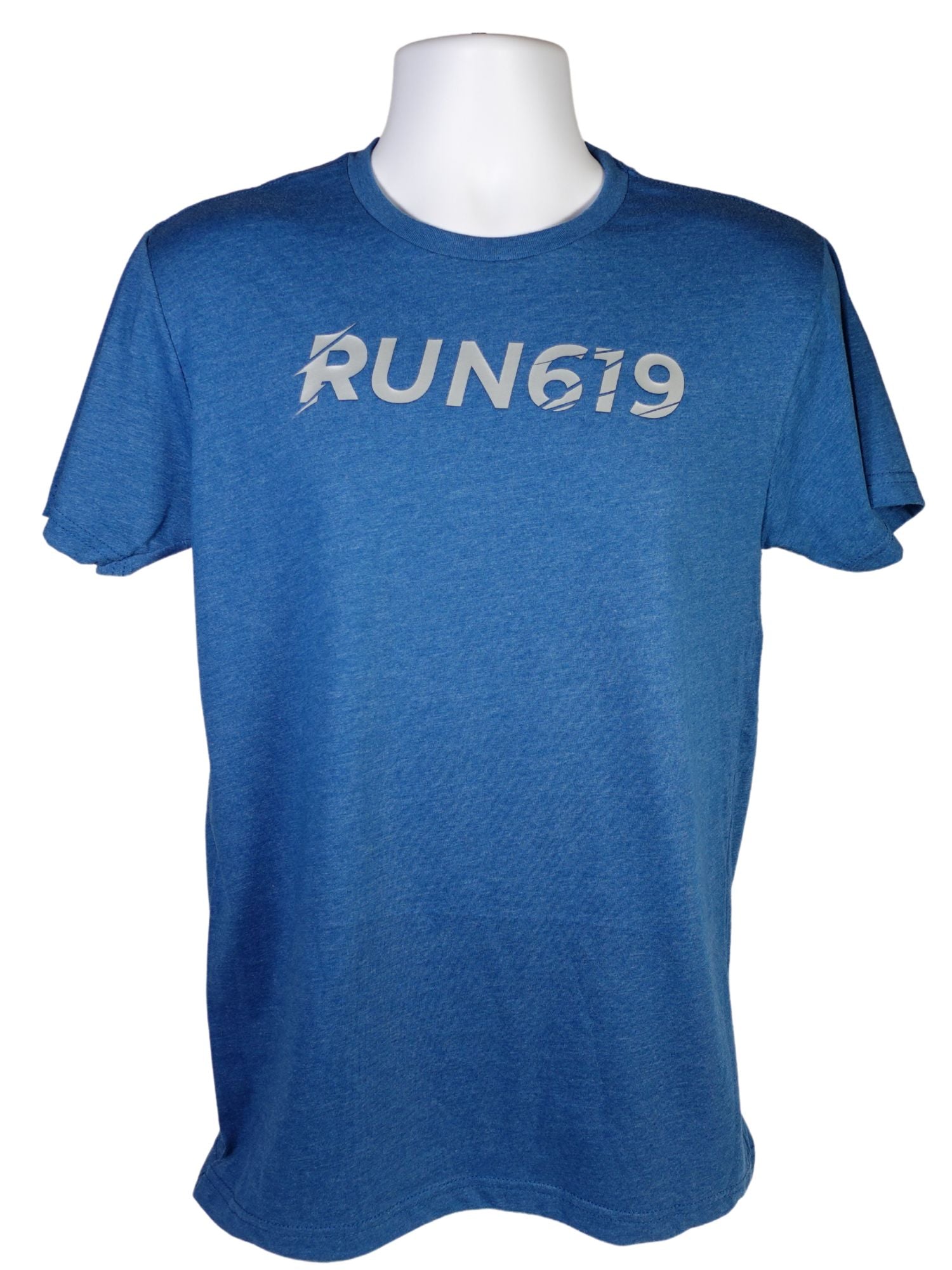 Run 619 Logo T Shirt Light Blue