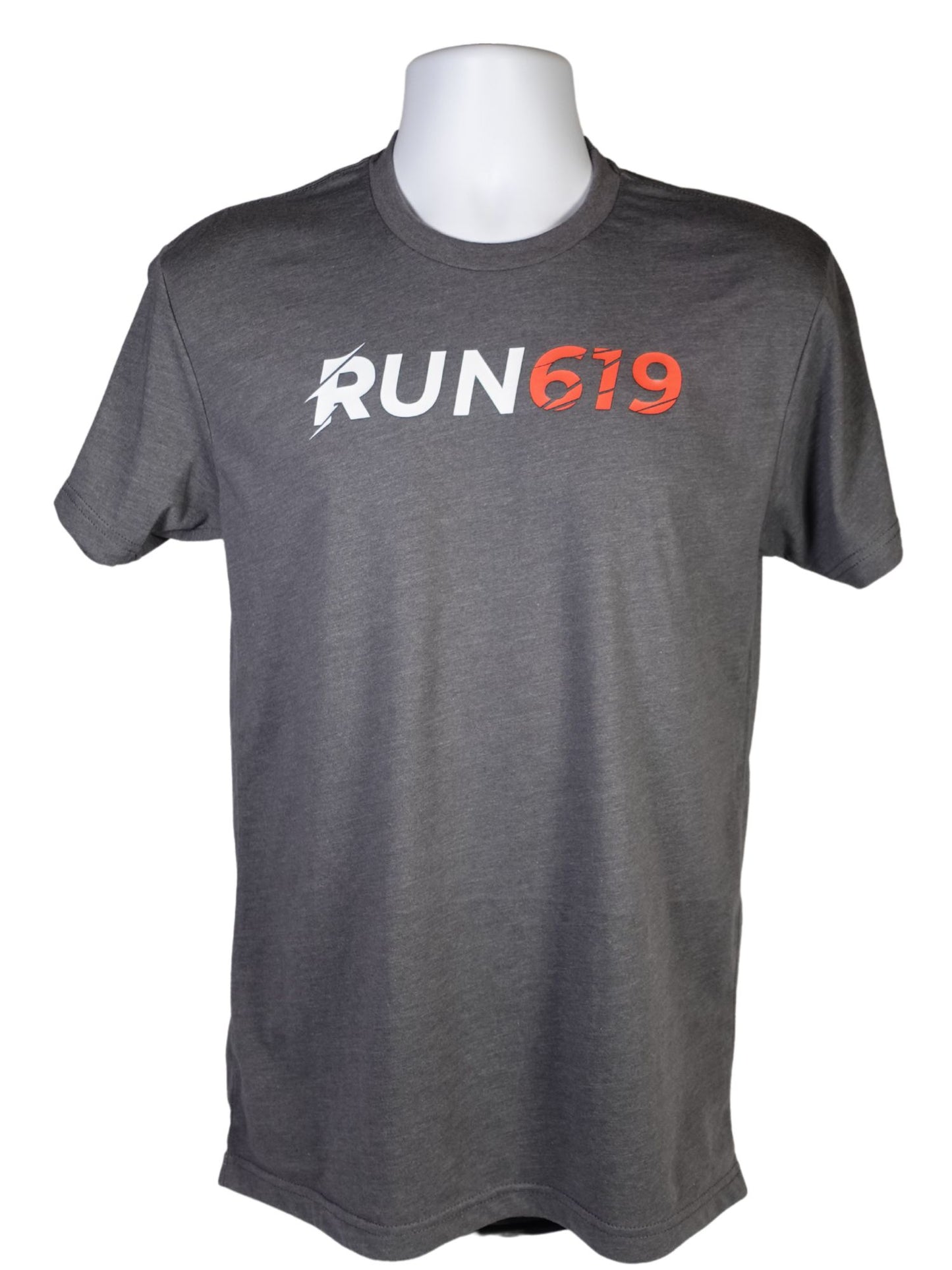 Run 619 Logo T Shirt Light Gray