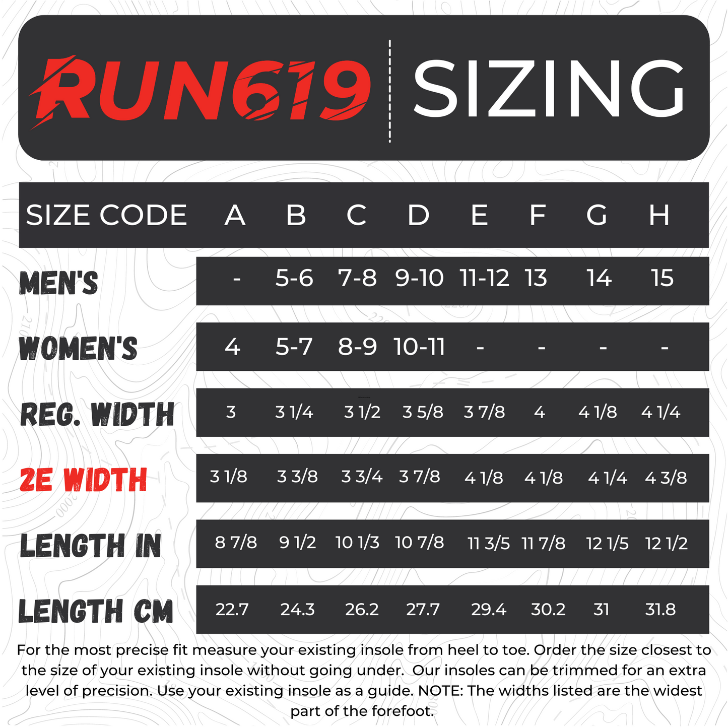 sizing chart